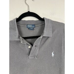 Polo Ralph Lauren Gray Polo Shirt XL 18-20 100% Cotton Short Sleeve Pony Logo